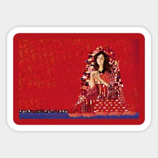 Portrait of Clara Oswin-Oswald a la Klimt Sticker